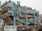 USED: Komline-Sanderson K-S Kompress belt fliter press, model GMD-1.5/2. Approximately 1.5/2. Approximately 12 to 16 percent solids. Belt width 5.375 feet, total effective dewatering area 173 square ...