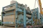 USED: Komline-Sanderson K-S Kompress belt fliter press, model GMD-1.5/2. Approximately 1.5/2. Approximately 12 to 16 percent solids. Belt width 5.375 feet, total effective dewatering area 173 square ...