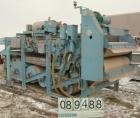 USED: Komline-Sanderson K-S Kompress belt fliter press, model GMD-1.5/2. Approximately 1.5/2. Approximately 12 to 16 percent solids. Belt width 5.375 feet, total effective dewatering area 173 square ...