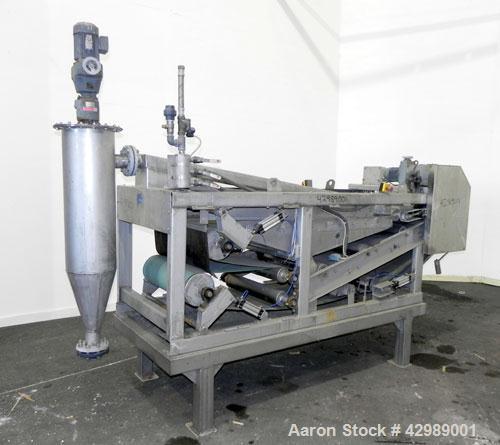 Used- OY Ekotuotanto AB Belt Press, Type LS 10 B06, 304 Stainless Steel. Approximate 220 square feet (21.4 m2) filtration ar...