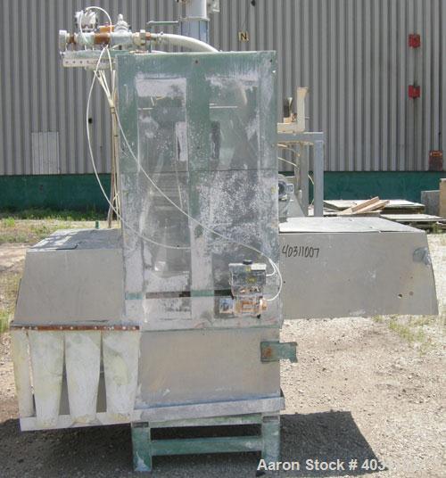 Used Oberlin Automatic Pressure Filter, model OPF-4, stainless steel and carbon steel construction. 4 square feet filter area. 28'' wide x 60'' long belt. Approximate press area 25'' x 29''. Bottom d...