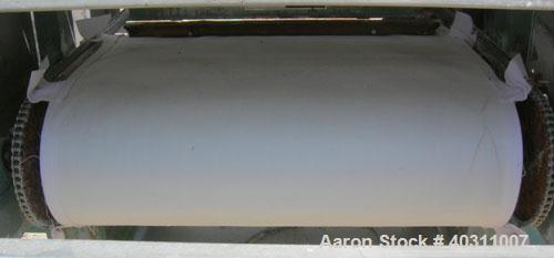 Used Oberlin Automatic Pressure Filter, model OPF-4, stainless steel and carbon steel construction. 4 square feet filter area. 28'' wide x 60'' long belt. Approximate press area 25'' x 29''. Bottom d...