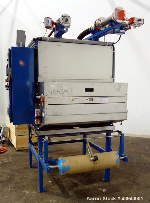 Unused- Oberlin Automatic Pressure Filter, Model OPF-07, 304 Stainless Steel and Carbon Steel Construction.  7 Square feet filter area (0.65 square meter).  Maximum filter pressure 45 psi (3.1 bar), ...