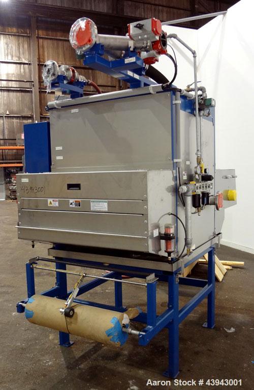 Unused- Oberlin Automatic Pressure Filter, Model OPF-07, 304 Stainless Steel and Carbon Steel Construction.  7 Square feet filter area (0.65 square meter).  Maximum filter pressure 45 psi (3.1 bar), ...