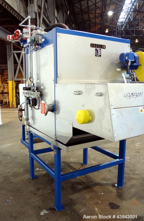 Unused- Oberlin Automatic Pressure Filter, Model OPF-07, 304 Stainless Steel and Carbon Steel Construction.  7 Square feet filter area (0.65 square meter).  Maximum filter pressure 45 psi (3.1 bar), ...