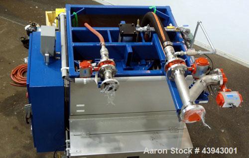 Unused- Oberlin Automatic Pressure Filter, Model OPF-07, 304 Stainless Steel and Carbon Steel Construction.  7 Square feet filter area (0.65 square meter).  Maximum filter pressure 45 psi (3.1 bar), ...