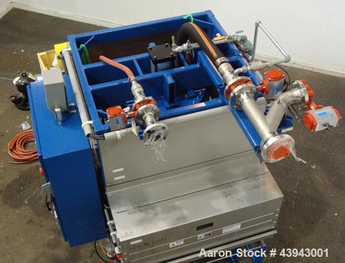 Unused- Oberlin Automatic Pressure Filter, Model OPF-07, 304 Stainless Steel and Carbon Steel Construction.  7 Square feet filter area (0.65 square meter).  Maximum filter pressure 45 psi (3.1 bar), ...