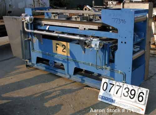 USED: Pannevis horizontal vacuum belt filter, type RT. Approx 1.35square meter filtration area. Stainless/polpypropylene construction.Requires an approx 19" wide x 100" long cloth belt. Air operated ...