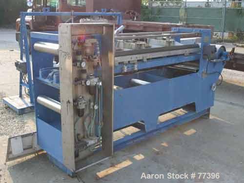 USED: Pannevis horizontal vacuum belt filter, type RT. Approx 1.35square meter filtration area. Stainless/polpypropylene construction.Requires an approx 19" wide x 100" long cloth belt. Air operated ...