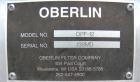 Used Oberlin Automatic Pressure Filter, Model OPF-12, Carbon Steel. 12 Square feet filter area. Approximate press area 36