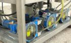Used Pannevis RT Pilot Horizontal Vacuum Filter. Approximate 0.1 square meter (1.0 square foot) filtration area. Polypropylene /316 stainless steel construction. 8’’ wide x 62’’ long cloth belt, driv...