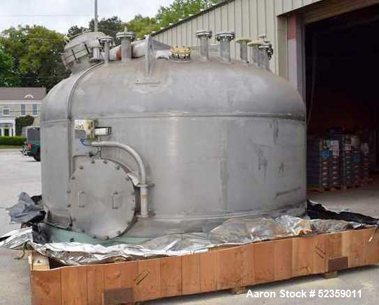 Used 3V Tech SPA Filtro 1000 FPP/FF Filter Agitated Nutsche Filter. 316 Stainless Steel. Capacity 10,946.99 square feet. Internal rated 50 psi / FV at 212 degrees F. 10.17 Square meter filtering area...