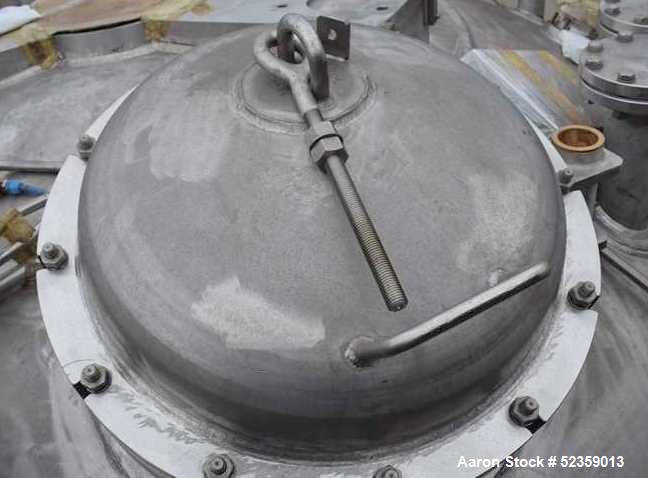 Used 3V Tech SPA Filtro 1000 FPP/FF Filter Agitated Nutsche Filter. 316 Stainless Steel. Capacity 10,946.99 square feet. Internal rated 50 psi / FV at 212 degrees F. 10.17 Square meter filtering area...