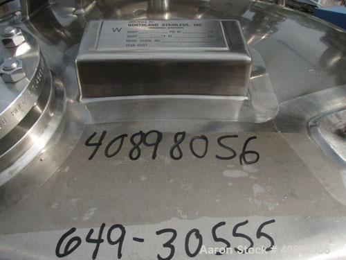 Used Northland Stainless 48" Nutsche Filter. Stainless steel construction, 48" diameter x 24" deep chamber, rated 36 psi and full vacuum at 350 F internal, jacketed for 150 psi and full vacuum at 350...