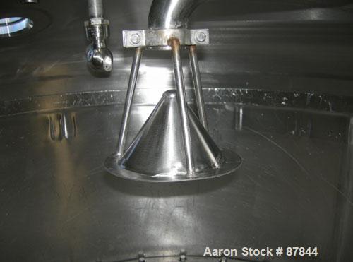 USED: Apache Stainless portable pressure Nutsche type filter, approximately 1.5 square meter, 316L stainless steel. Approximately 54" diameter x 27" straight side. Dish bolt on top, dish bottom. Inte...
