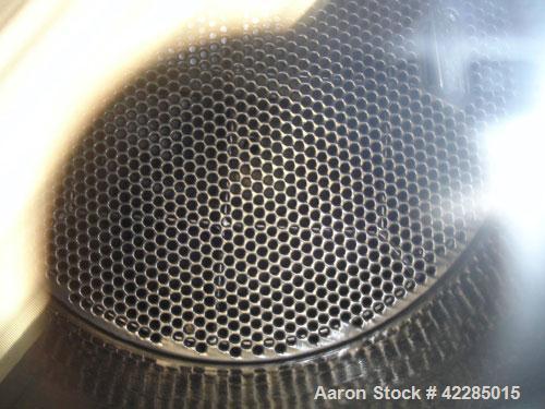 Used Aurora Filters Halar Lined Nutsche Style Filter, model A26-H, stainless steel. Filtration area 0.34 square meter. Cake thickness 3/4’’ to 6’’ maximum, cake volume 52 liters maximum, slurry depth...