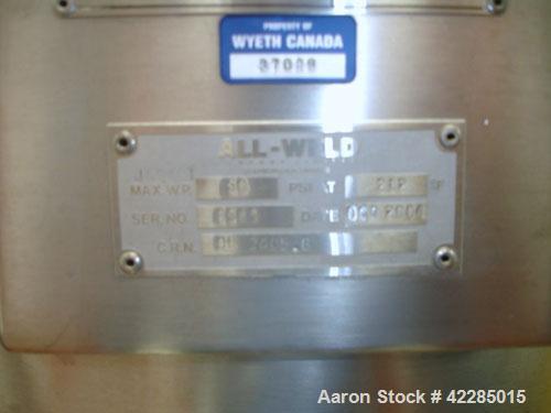 Used Aurora Filters Halar Lined Nutsche Style Filter, model A26-H, stainless steel. Filtration area 0.34 square meter. Cake thickness 3/4’’ to 6’’ maximum, cake volume 52 liters maximum, slurry depth...