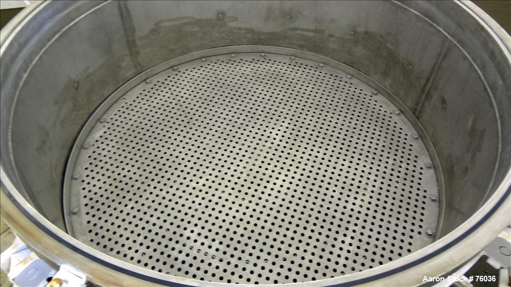 Used Stainless Steel Baeurle & Morris Nutsche Filter