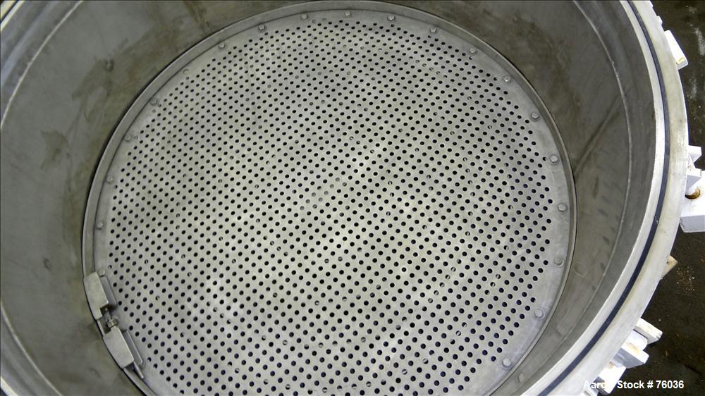 Used Stainless Steel Baeurle & Morris Nutsche Filter