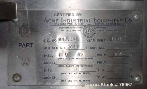 Unused- Bird/Baker Process Filter Dryer, Model ML-250