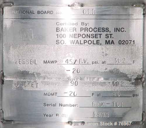 Unused- Bird/Baker Process Filter Dryer, Model ML-250