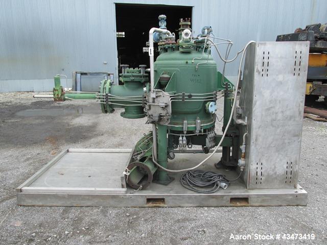 Used 3V Cogeim Glass Lined Nutsche Filter, 0.38 Square Meter, Type FPP PILOTA SMALTATO. Approximately 700 mm inner vessel diameter. Internal rated 90 psi & Full Vacuum at 392 degrees F. Jacket rated ...