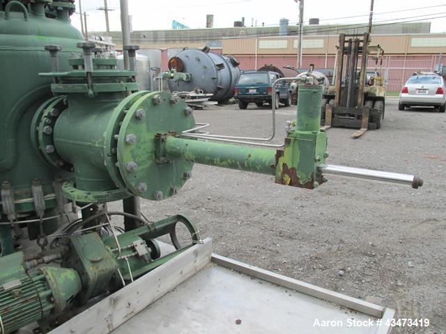 Used 3V Cogeim Glass Lined Nutsche Filter, 0.38 Square Meter, Type FPP PILOTA SMALTATO. Approximately 700 mm inner vessel diameter. Internal rated 90 psi & Full Vacuum at 392 degrees F. Jacket rated ...
