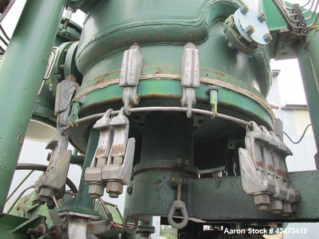 Used 3V Cogeim Glass Lined Nutsche Filter, 0.38 Square Meter, Type FPP PILOTA SMALTATO. Approximately 700 mm inner vessel diameter. Internal rated 90 psi & Full Vacuum at 392 degrees F. Jacket rated ...