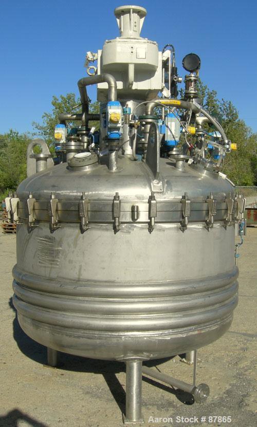 USED: Cogeim filter dryer, model FPP-PP-52A, 316 stainless steel product contact areas. Approximately 3 square meter. Internal rated 51 psi and FV at 250 deg F, 304L stainless steel half pipe coil ja...