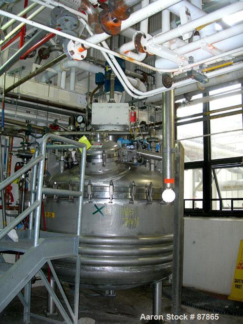 USED: Cogeim filter dryer, model FPP-PP-52A, 316 stainless steel product contact areas. Approximately 3 square meter. Internal rated 51 psi and FV at 250 deg F, 304L stainless steel half pipe coil ja...