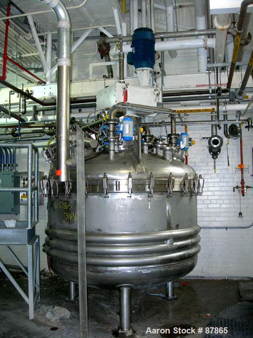 USED: Cogeim filter dryer, model FPP-PP-52A, 316 stainless steel product contact areas. Approximately 3 square meter. Internal rated 51 psi and FV at 250 deg F, 304L stainless steel half pipe coil ja...