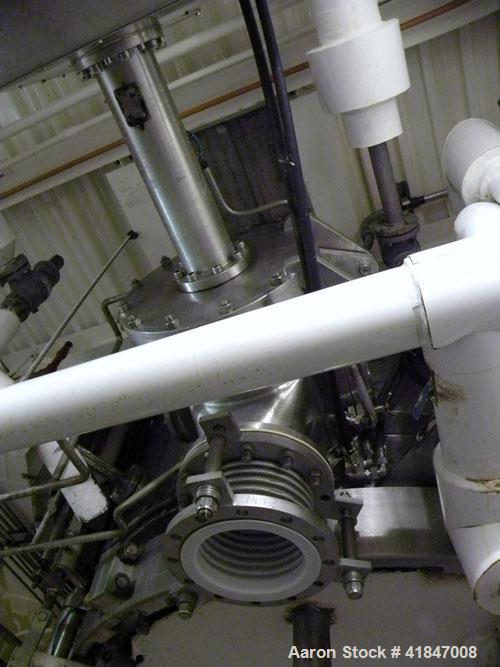 Used 3V Cogeim Filter Dryer, 4 Square Meter, Model FPP/SD 400 FM, Hastelloy C-276. 7000 Liter capacity. Approximately 90'' diameter x 52'' straight side. Dished top, flat removable bottom with filter...