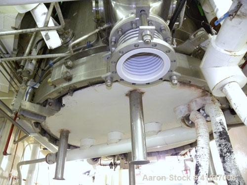 Used 3V Cogeim Filter Dryer, 4 Square Meter, Model FPP/SD 400 FM, Hastelloy C-276. 7000 Liter capacity. Approximately 90'' diameter x 52'' straight side. Dished top, flat removable bottom with filter...