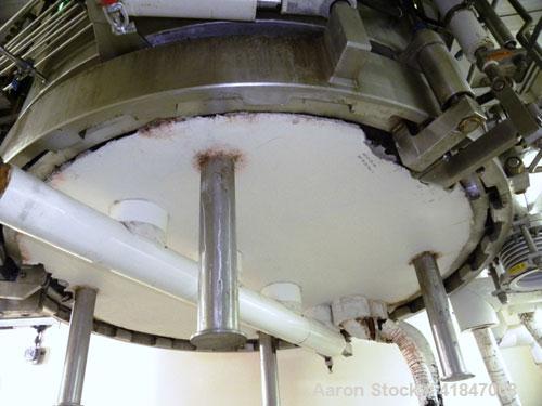 Used 3V Cogeim Filter Dryer, 4 Square Meter, Model FPP/SD 400 FM, Hastelloy C-276. 7000 Liter capacity. Approximately 90'' diameter x 52'' straight side. Dished top, flat removable bottom with filter...