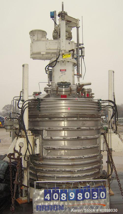 Used Cogeim 1.5 Square Meter Filtro-Dry Agitated Nutsche Filter Dryer, Model FPP 150 FMD. 316L stainless steel construction, 2000 liter capacity, rated 3.45 bar (50 psi) and full vacuum at -29/+180 C...