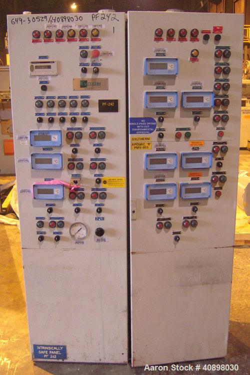 Used Cogeim 1.5 Square Meter Filtro-Dry Agitated Nutsche Filter Dryer, Model FPP 150 FMD. 316L stainless steel construction, 2000 liter capacity, rated 3.45 bar (50 psi) and full vacuum at -29/+180 C...