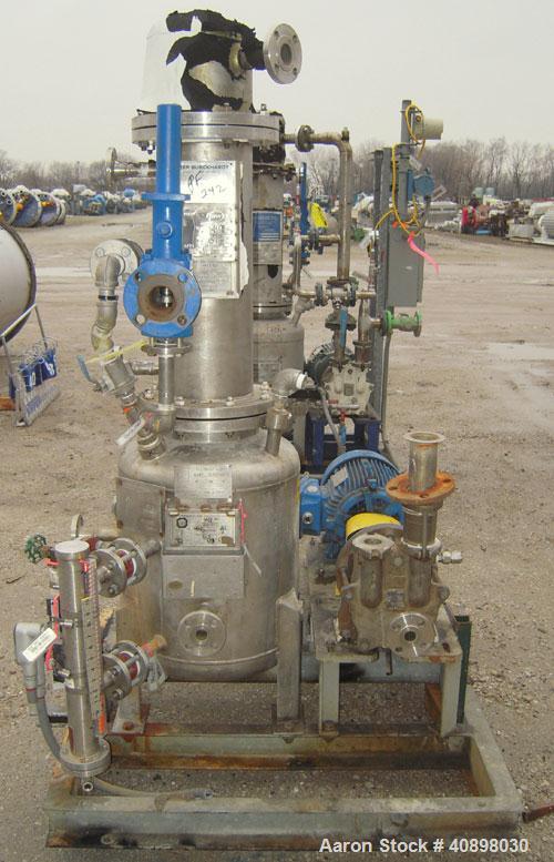 Used Cogeim 1.5 Square Meter Filtro-Dry Agitated Nutsche Filter Dryer, Model FPP 150 FMD. 316L stainless steel construction, 2000 liter capacity, rated 3.45 bar (50 psi) and full vacuum at -29/+180 C...
