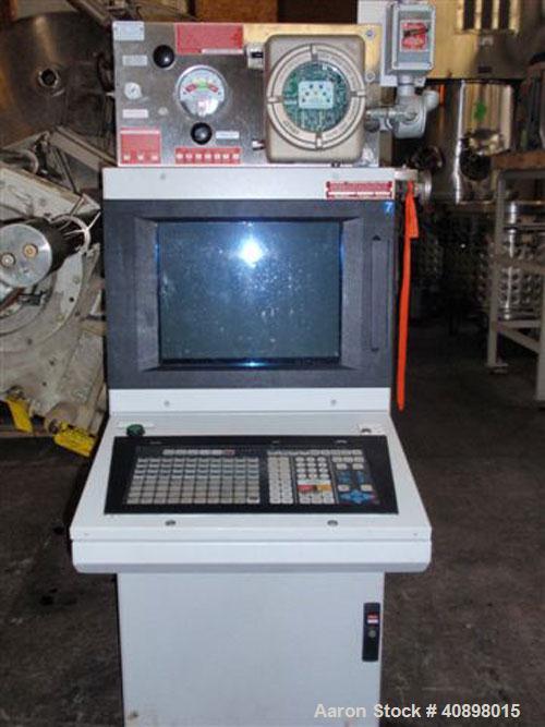 Used Cogeim Nutsche 3 square meter Filtro-Dry agitated Nutsche filter dryer, model FPP 300 TD/FM SIDE DISCHARGE, stainless steel construction, 4600 liter capacity, rated 3.45 bar (50 psi) and full va...