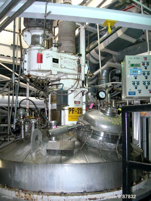 USED: Cogeim filter dryer, model FPP400DFF, 316L stainless steel product contact areas. Approximately 4 square meter. Internal rated FV/50 psi at 350 deg F, 304L stainless steel 1/2 pipe coil jacket ...