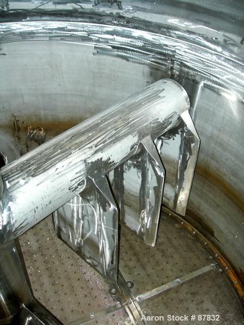 USED: Cogeim filter dryer, model FPP400DFF, 316L stainless steel product contact areas. Approximately 4 square meter. Internal rated FV/50 psi at 350 deg F, 304L stainless steel 1/2 pipe coil jacket ...
