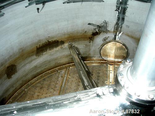 USED: Cogeim filter dryer, model FPP400DFF, 316L stainless steel product contact areas. Approximately 4 square meter. Internal rated FV/50 psi at 350 deg F, 304L stainless steel 1/2 pipe coil jacket ...