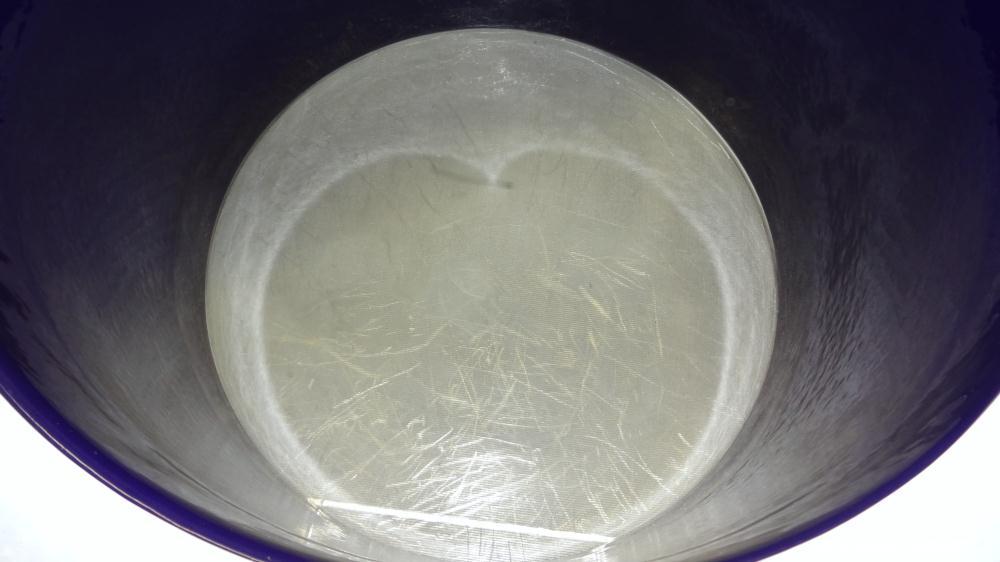 Used De Dietrich Glass Lined Pressure Nutsche Filter, Approximate 0.28 Square Meter, 3008 Blue Glass. Approximate 23-5/8"  x 17" deep top section, bottom section approximate 6" straight side, dished ...