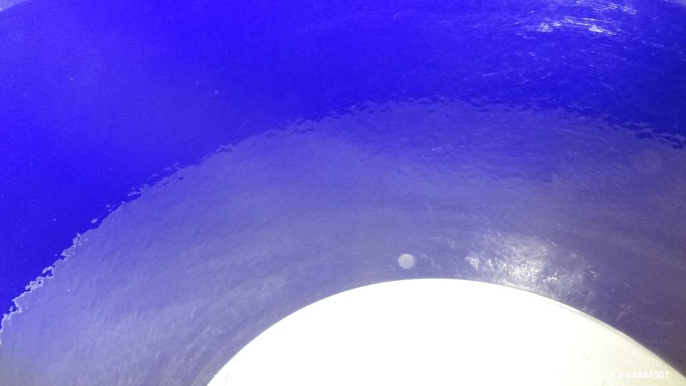 Used De Dietrich Glass Lined Pressure Nutsche Filter, Approximate 0.28 Square Meter, 3008 Blue Glass. Approximate 23-5/8"  x 17" deep top section, bottom section approximate 6" straight side, dished ...
