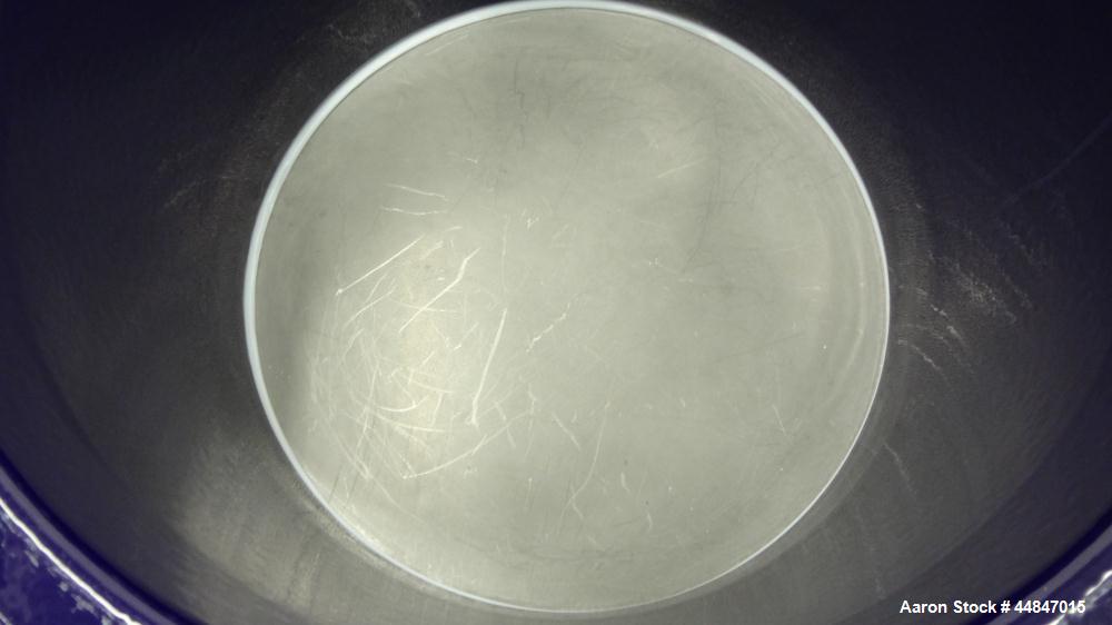 Used De Dietrich Glass Lined Pressure Nutsche Filter, Approximate 0.28 Square Meter, 3009 Blue Glass. Approximate 23-5/8" x 17" deep top section, bottom section approximate 6" straight side, dished b...