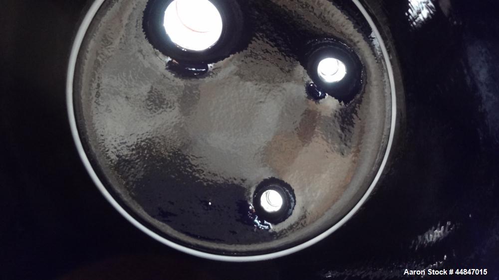 Used De Dietrich Glass Lined Pressure Nutsche Filter, Approximate 0.28 Square Meter, 3009 Blue Glass. Approximate 23-5/8" x 17" deep top section, bottom section approximate 6" straight side, dished b...