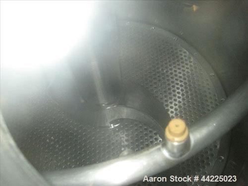 Used Guedu Agitated Nutshe Filter, 0.5 Square Meter, Hastelloy, Model ML500. Internal rated 45 psi at 330 degrees F, jacket rated 90 psi at 330 degrees F. Removable bottom, side discharge. 5 Hp XP Mo...