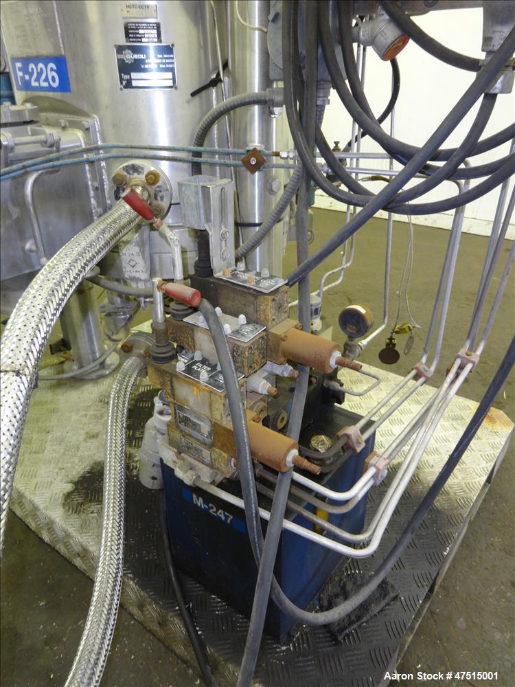 Used Guedu Pilot Filter Dryer, Approximately .24 meter, 316 Stainless Steel.