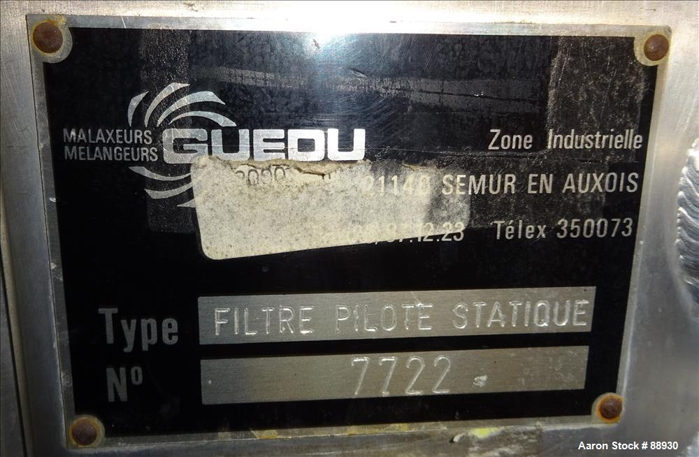 Used Guedu Portable Pressure Nutsche Type Filter