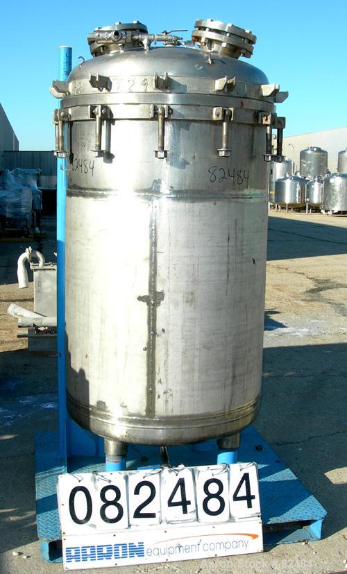 USED: Ideal Welders Ltd Nutsche type filter, approx 1.5 square meter, 316 stainless steel. 36" diameter x 54" straight side. Dish bolt-on top, dish bottom. Internal rated 14.7 psi at 120 deg F. Bolt-...