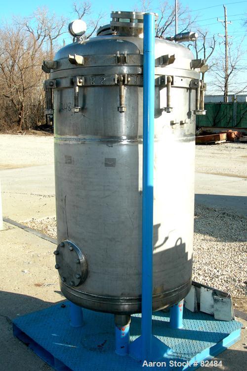USED: Ideal Welders Ltd Nutsche type filter, approx 1.5 square meter, 316 stainless steel. 36" diameter x 54" straight side. Dish bolt-on top, dish bottom. Internal rated 14.7 psi at 120 deg F. Bolt-...